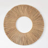 Accent Raffia Seagrass Round Mirror Frame