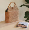 Bali Natural Rattan Tote Handbag With Oval Handle