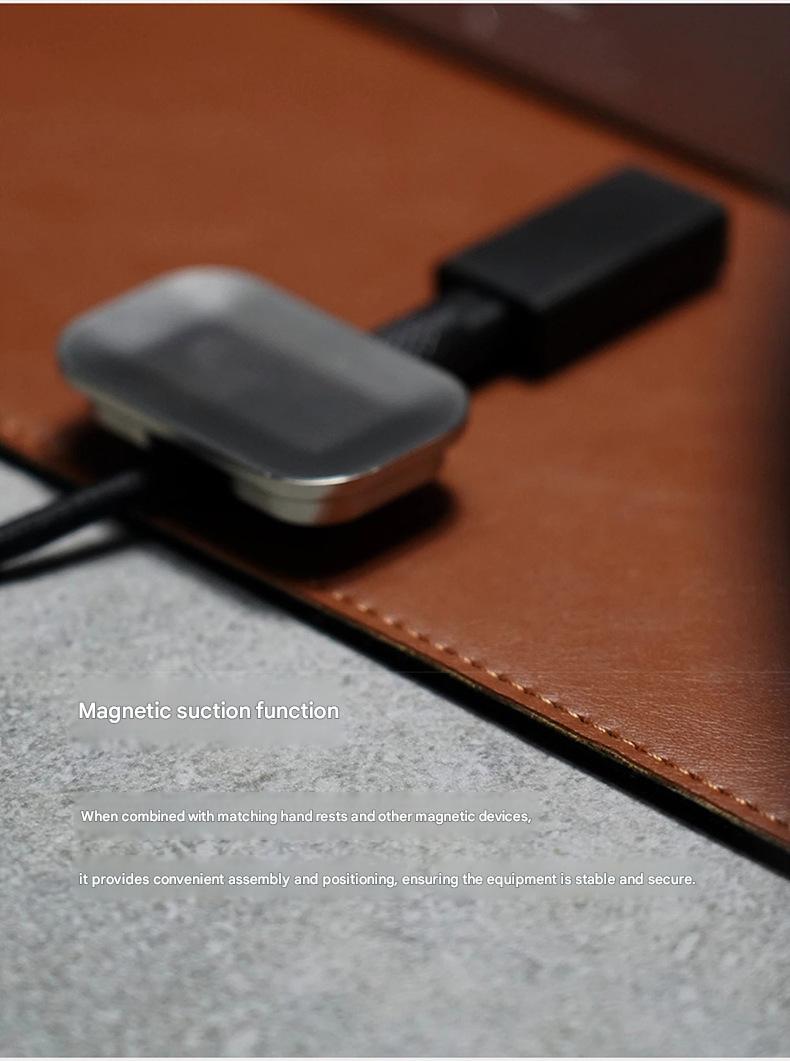 Leather desk mat with magnetic writing surface