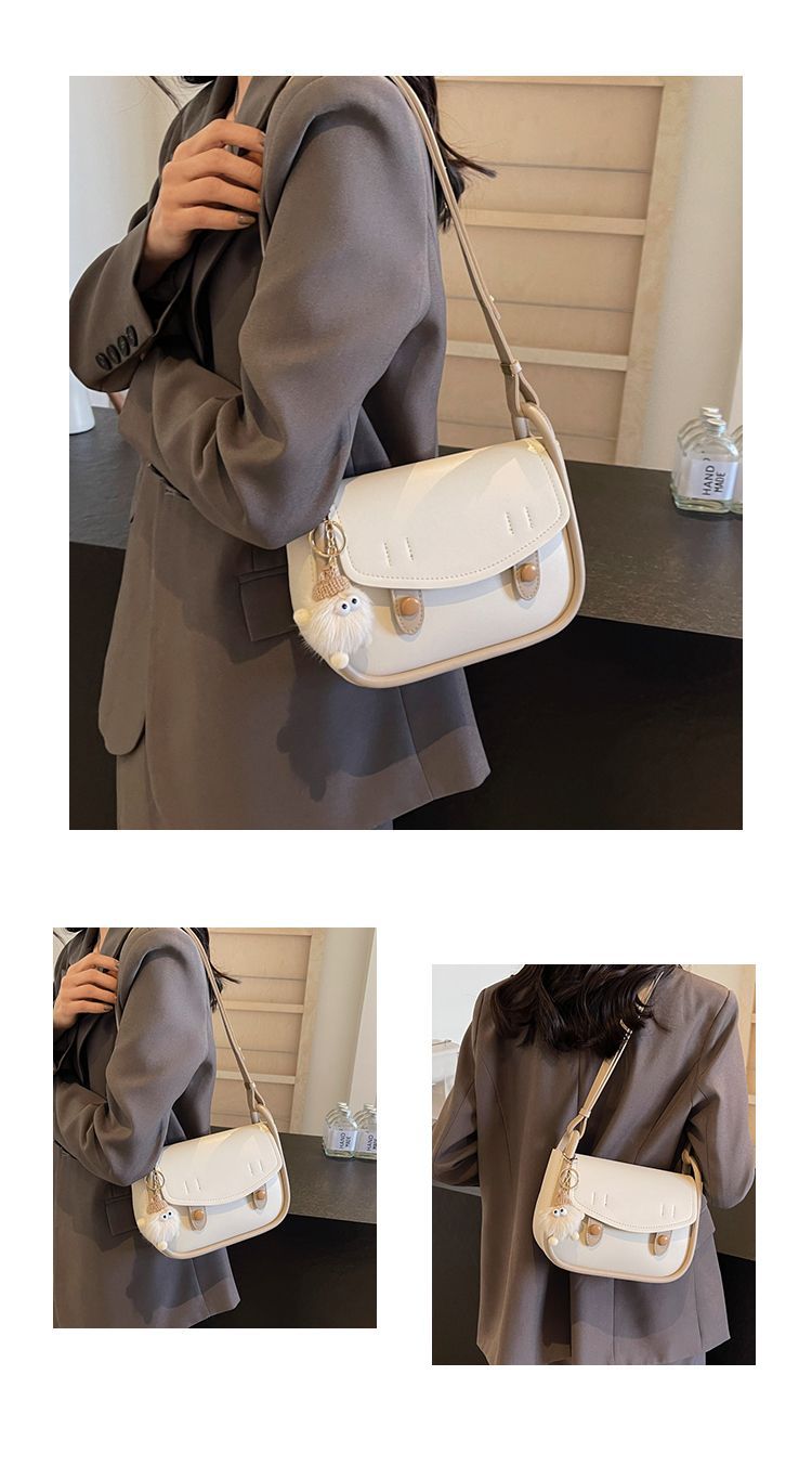 Leather Shoulder Messenger Saddle Bag for Women