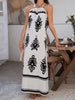 Women Sundress Maxi Sleeveless Halter Summer Dress