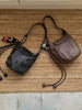 Women’s Genuine Leather Pumpkin Bucket Bag