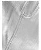 Silver Metallic Leather Skirt High Waist Midi with Front Slit
