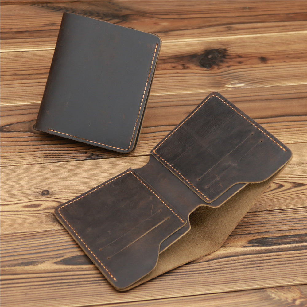 Men’s Leather Bifold Card Holder Wallet