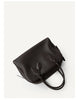 Leather Shoulder Bag Boston Briefcase Style Purse