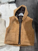 Maillard Brown Reversible Shearling Vest