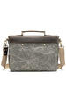 Canvas Briefcase Laptop Bag for Men with 14 Inch Sleeve