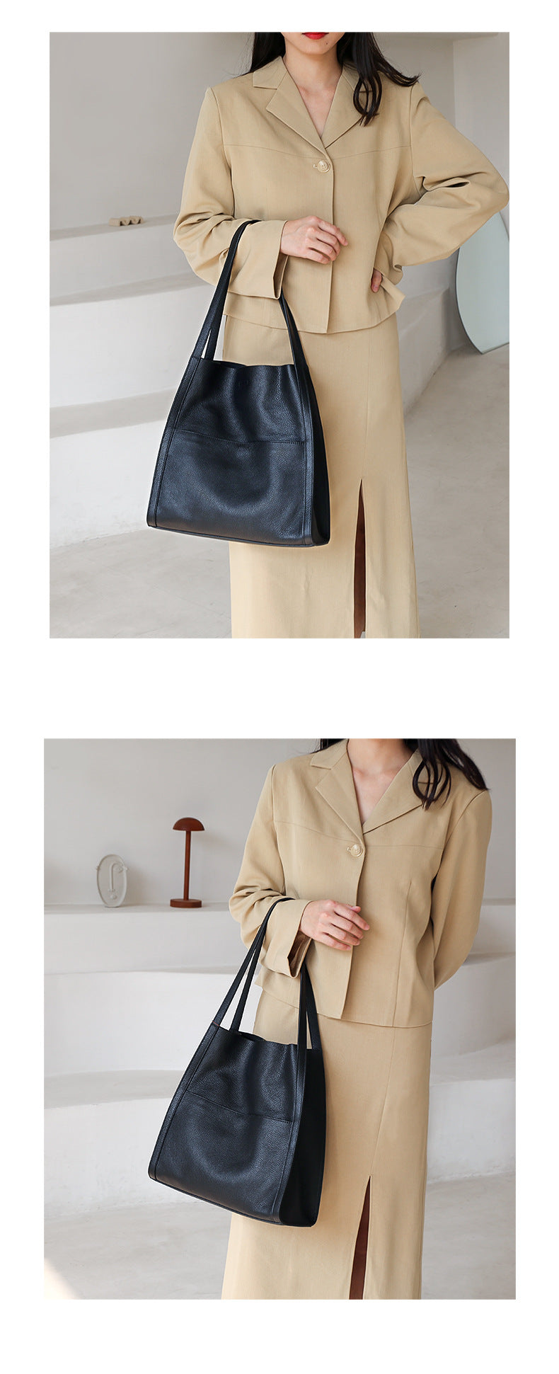 Women’s Genuine Leather Work Tote Bag