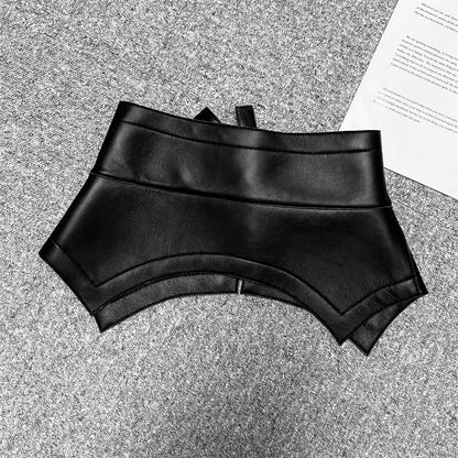 Leather Waist Belt for Women Slimming Wide Corset Style