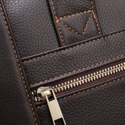 Genuine Leather Men's Office Laptop Bag