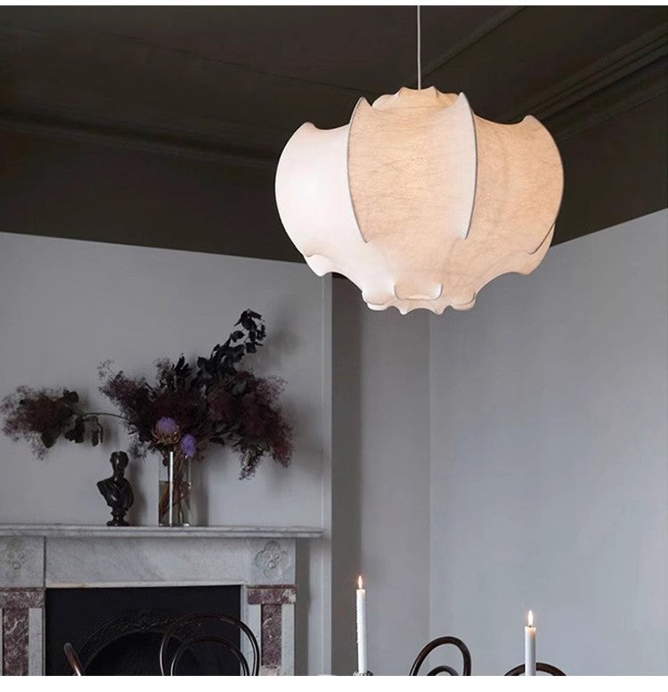 Japanese Wabi-Sabi Silk Chandelier Pendant Light