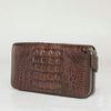 crocodile leather clutch purse