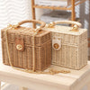 Hand Woven Box Bag Crossbody Chain Purse