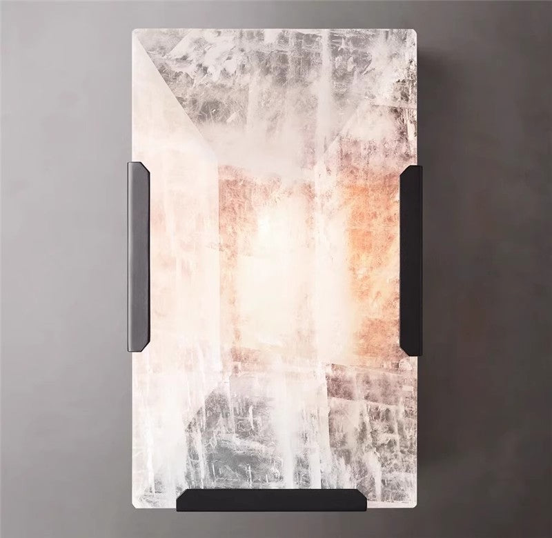 Modern Marble and Copper Wall Lamp Indoor Wall Sconce