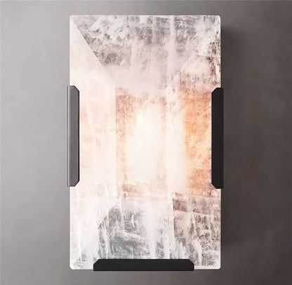 Modern Marble and Copper Wall Lamp Indoor Wall Sconce