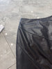 Women’s Genuine Leather High Waist Midi Skirt with Slit