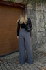 wide leg bell bottom dress pants women's