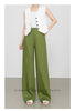 Wide leg linen pants with natural summer drape