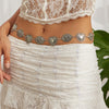 Waist Chain with Silver Heart Medallions