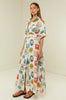 Women’s Linen Long Shirt Dress with Belt Summer Dress