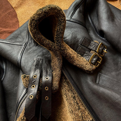 Men’s Real Shearling Bomber Leather Jacket