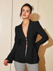 womens button up blouse blazer