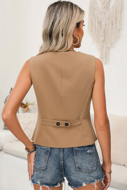 Women's Sleeveless Workwear Vest Tailored Fit for Office & Casual Wear