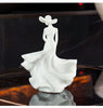 Natural Marble Woman Figurine Light Luxury Sculpture