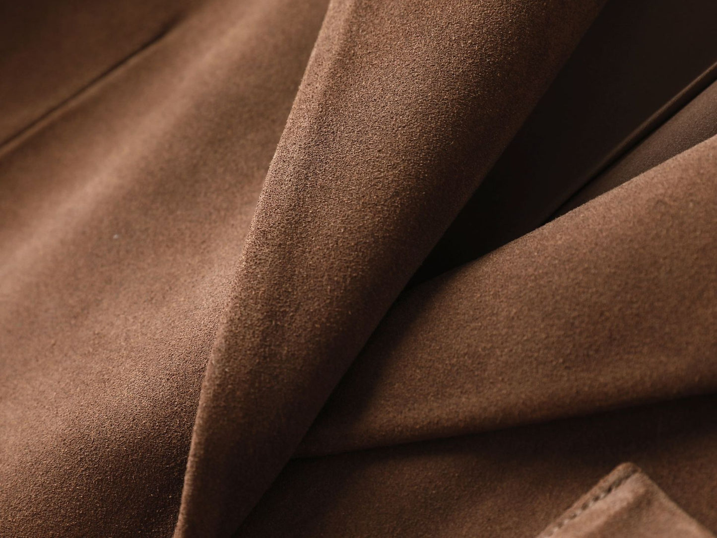 Genuine Leather Suede Jacket Oversized Suit Coat for Women