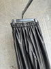 Women Genuine Leather Trousers Elastic Waist Carrot Pants