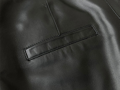 Women’s Leather High Waist Shorts Wide Leg
