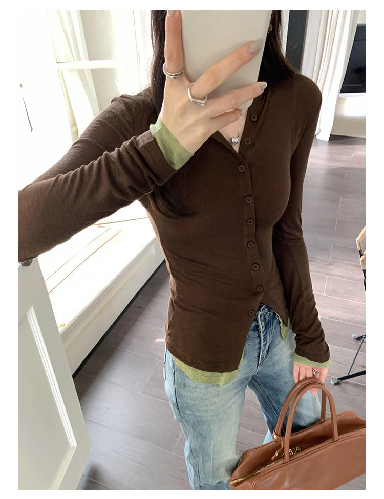 Long Sleeves Slim Fit Women Summer Top