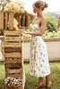 Women Open Shoulder Floral Dress