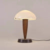 Danish Walnut Marble Glass Table Lamp Nordic Designer