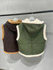 Maillard Brown Reversible Shearling Vest