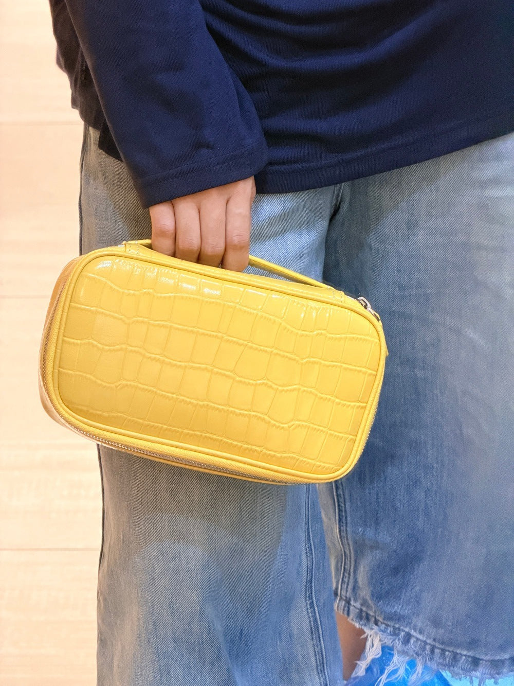 Women’s Genuine Leather Cosmetic Bag