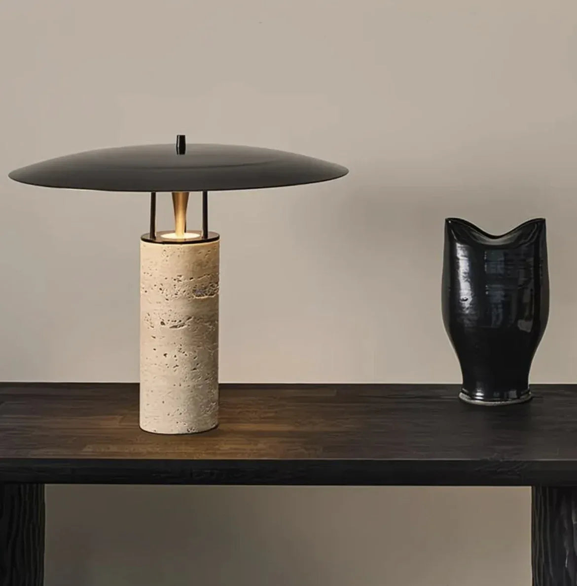 Nordic postmodern travertine table lamp