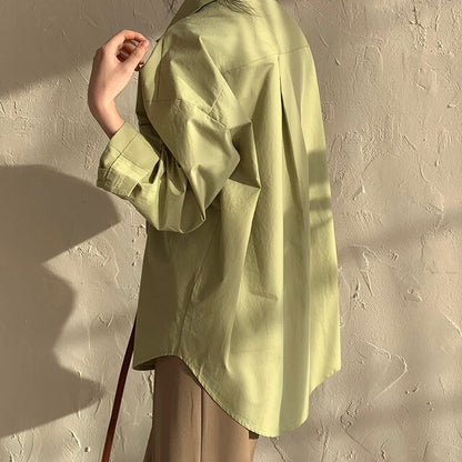 Oversized Ladies Shirt With Extra Long Back