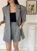 two piece outfits for women shorts and blazer