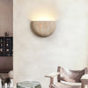 Natural Travertine Wall Lamp Wabi-Sabi Stone Light