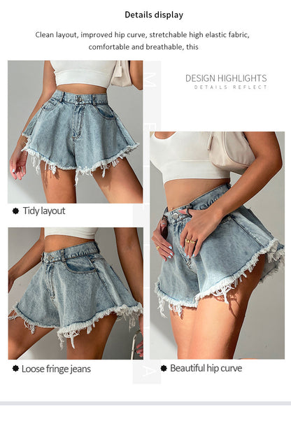 denim mini skirts women