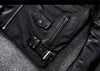 Men’s Slim Fit Motorcycle Leather Jacket
