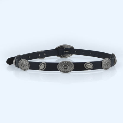 Women’s Faux Leather Western Concho Belt
