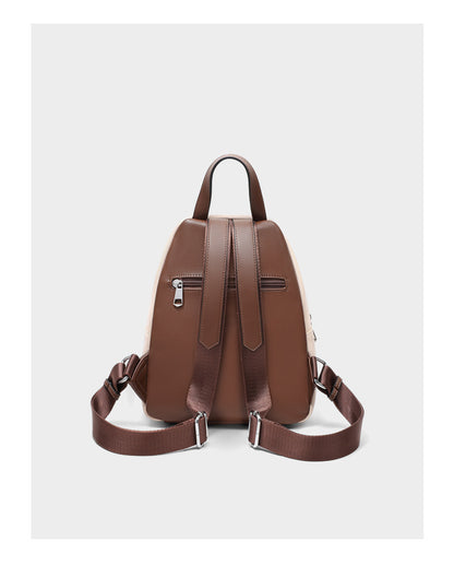Small Leather Designer Backpack Purse for Women