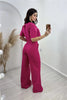 Women's Long Wide Leg Pants And Top