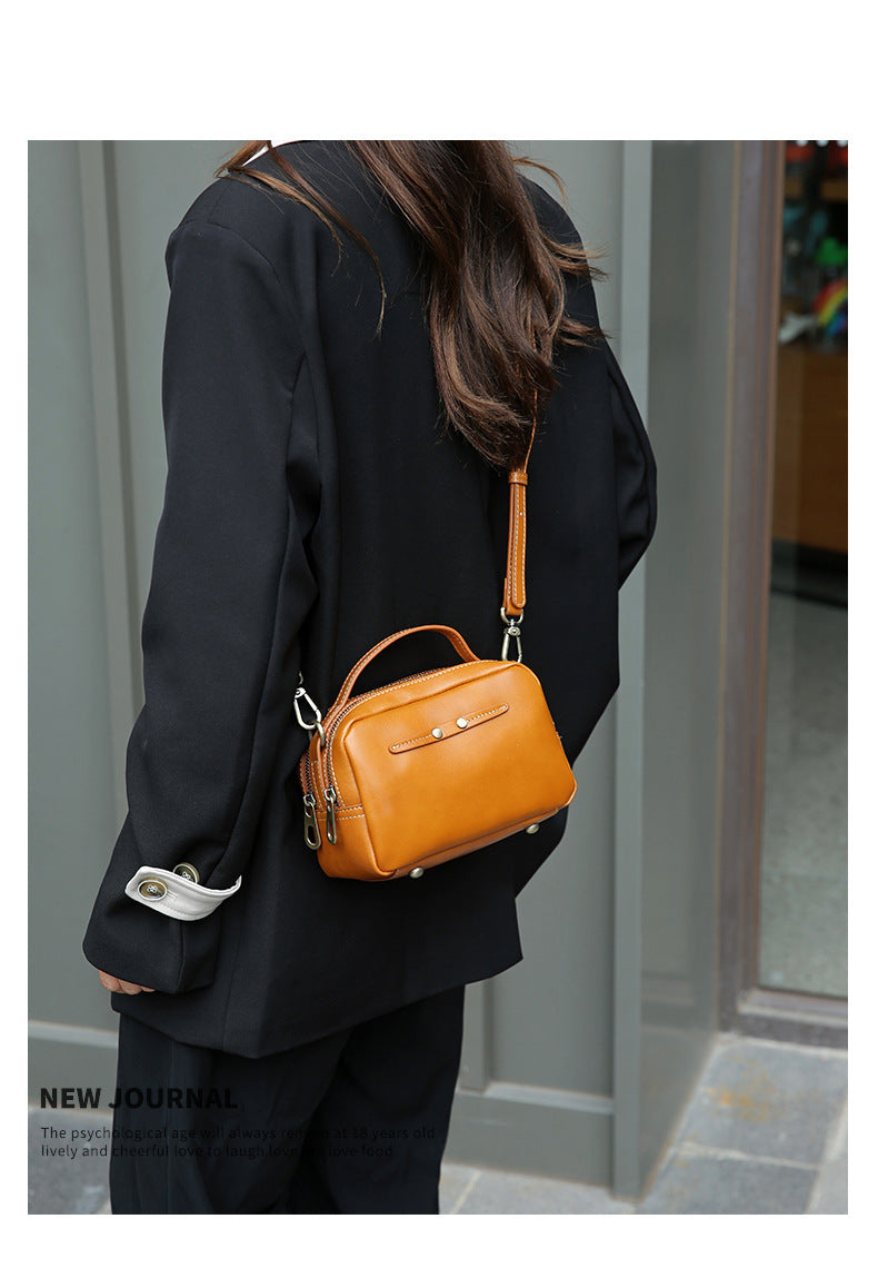 Women Genuine Leather Crossbody Messenger Bag
