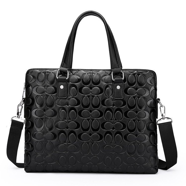 Genuine Leather Briefcase Bag Office Causal
