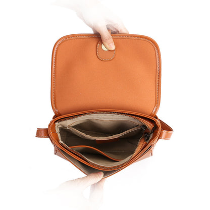 Retro Small Leather Messenger Shoulder Purse