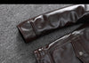 Men’s Genuine Leather Aviator Jacket Wax Finish Flight Style