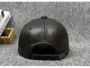 Men’s Genuine Leather Baseball Cap with Adjustable Buckle